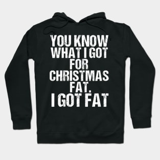 Funny Christmas Dinner Eating Eat Obese Fat Overweigt Gift Hoodie